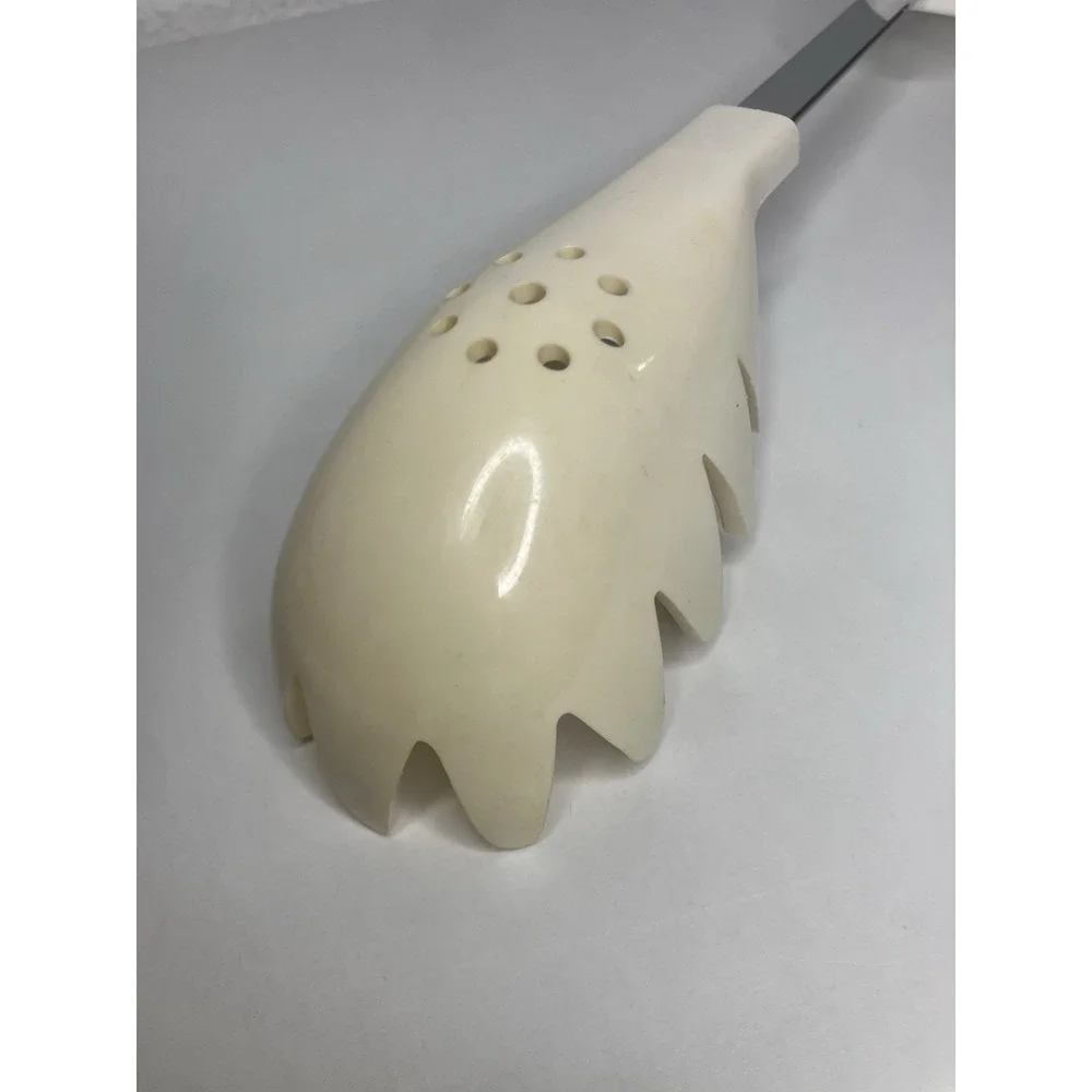 VTG BONNY Spaghetti Scooper White Kitchen Utensil Retro Made In The USA